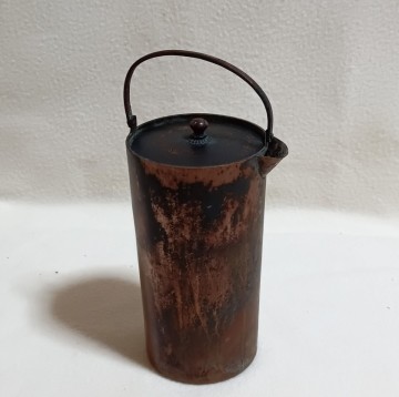 銅製チロリ　酒器　熱燗器　江戸明治期　箱火鉢　銅壺　インテリア