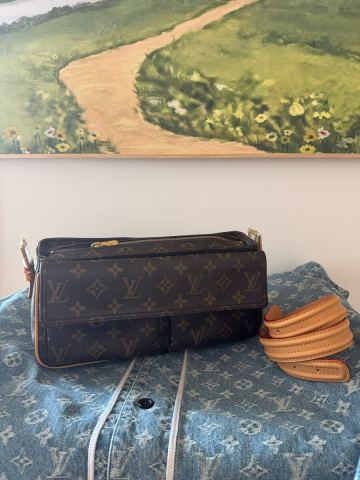 1円～【美品】 LOUIS VUITTON ルイヴィトン ヴィバ・シテMM M51164 モノグラム レディース ハンドバッグ　トートバッグ