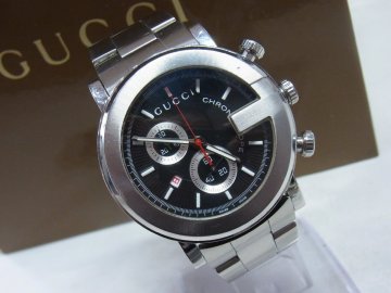 1円～【稼働・箱コマ有】グッチ GUCCI 101M クロノ インターロッキング 23石 Cal.251.471 フォーマルウォッチ メンズ 腕時計 クオーツ 3針