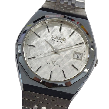 １円〜 ラドー RADO バルボア 107.9592.3 時計 メンズ ブランド デイト クオーツ QZ ステンレス SS シルバー (v0090023200)
