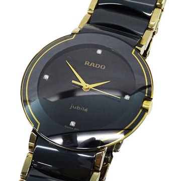 １円〜 ラドー RADO ジュビリー 4Pダイヤ 129.0300.3 時計 メンズ ブランド クオーツ QZ ステンレス SS セラミック (v0089687100)