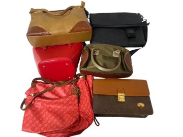 1円～ ブランドバッグ5点まとめ Samantha Thavasa・LANVIN・LANCEL・GHERARDINI・VALENTINO・LES CHEVAUX サマンサタバサ ランバンなど