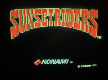 コナミ　Sunset Riders (サンセットライダーズ)　アーケード基板　JAMMA