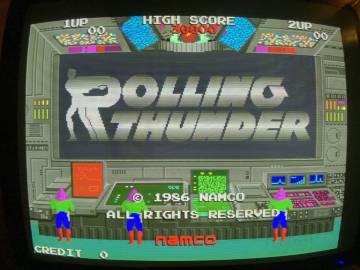 ナムコ　Rolling Thunder (ローリングサンダー)　NAMCO　アーケード基板　JAMMA