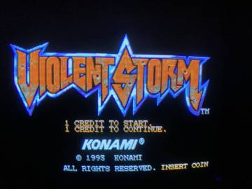 コナミ　Violent Storm　(バイオレントストーム)　アーケード基板　JAMMA