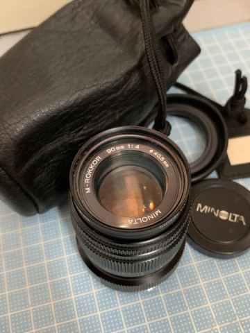 【2】 MINOLTA ミノルタ M-ROKKOR 90mm 1:4 Φ40.5mm カメラレンズ レンジファインダー用 現状品 中古