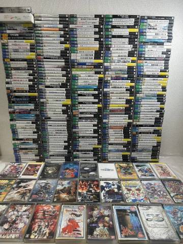 UY-651 PSP まとめ売り 300本セットサクラ大戦1＆2/新ギレンの野望/天誅/ペルソナ2罪/グローランサー/キングダム/グランツー 他