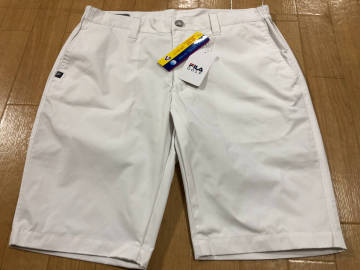 ・スピード発送 新品未使用 FILA GOLF(フィラゴルフ) 春夏 吸汗速乾 UVカット ストレッチ ハーフパンツ 744-325(WT)８２－８６