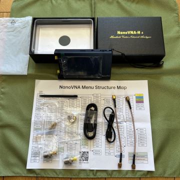 Nano VNA-H4 ネットワークアナライザー 使用期間わずか 画面フィルム剥がして無い