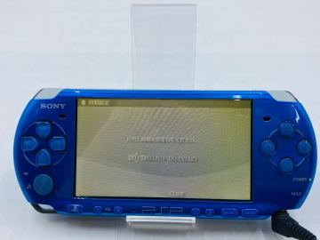 ▲ SONY ソニー Playstation Portable PSP PSP-3000 本体のみ プレイステーション ポータブルブルー バッテリーなし 通電確認済み