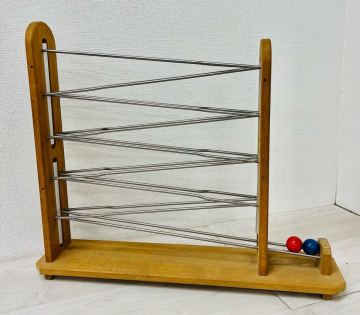 7-23【現状品】廃盤品 入手困難 ショルナー社 チャイム 玉の塔 D-83246 ドイツ製 木製玩具 音のおもちゃ 知育玩具 サイズ約68×14×58