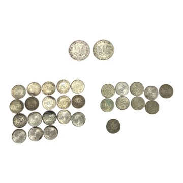 (1-27301) 計30点 1000円 2点 100円 18点/鳳凰 1点 稲穂 9点 オリンピック 18点 貨幣 硬貨 古銭【緑和堂】