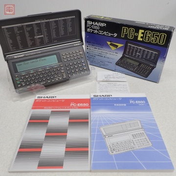 動作品 SHARP ポケットコンピュータ PC-E650 ポケコン 箱説付【20