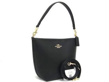 1円 ■極美品■ COACH コーチ CT801 シティ バケット レザー クロスボディ 2WAY ショルダー ハンドバッグ レディース ブラック系 FL6351