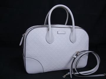 1円 ■美品■ GUCCI グッチ 354332 001998 レザー 2WAY クロスボディ ハンドバッグ トート ショルダー 斜め掛け アイボリー系 BP2919