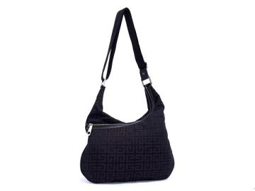 1円 ■美品■ GIVENCHY ジバンシィ ナイロン クロスボディ ショルダーバッグ 斜め掛け レディース メンズ ブラック系×ブラウン系 FQ1015