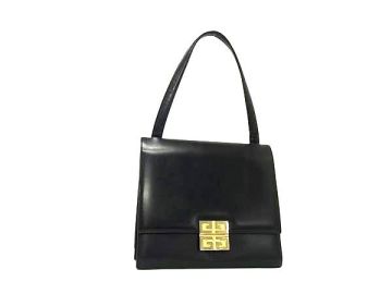 1円 GIVENCHY ジバンシィ レザー ワンショルダーバッグ 肩掛けかばん レディース ブラック系 GA3653