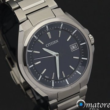 1円～◎未使用品◎CITIZEN シチズン アテッサ スーパーチタニウム メンズ 電波ソーラー CB3010-57L H128◎箱保取説 メーカー保証残有