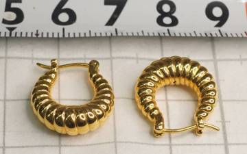 ピアス　大網てんとう虫　C214-3