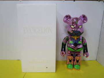 091)BE@RBRICK エヴァンゲリオン初号機 CHROME Ver.1000％ ベアブリック BE@RBRICK WORLD WIDE TOUR 3 MEDICOM TOY メディコムトイ