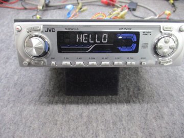▼ 動作OK JVC KD-C424 CD ラジオ 1DIN CDデッキ CDプレイヤー オーディオ ビクター 中古品