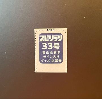 ☆週刊ビッグコミックスピリッツ33号（最新号）青山なぎさ サイン入りグッズ応募券☆