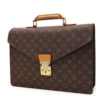 【1円スタート】ルイヴィトン(Louis Vuitton) セルヴィエット・コンセイエ M53331 モノグラム キャンバス ブリーフケース ビジネスバッグ