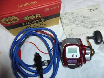 シマノ　プレイズ　400C　美品 電源コード付き 小型電動リール