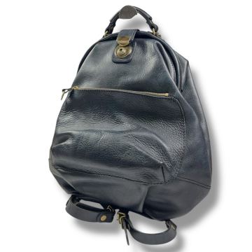 herz ヘルツ わんぱくリュック M バックパック ブラック 本革 レザー ゴールド金具 リュックサック