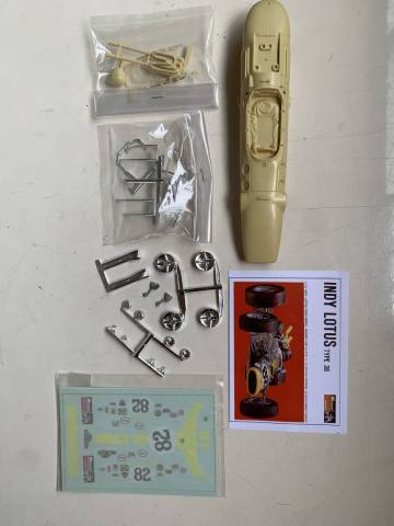 １／２４　ロータスＴｙｐｅ３８　インディ　スロットカーレジンモデル