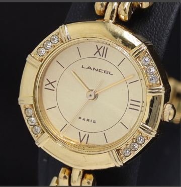 1円〜稼働 正規品 美しい ランセル 6031-L15470 QZ シャンパンゴールド系文字盤 レディース 腕時計 20000006NBG1KTS