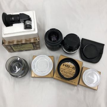 カメラ部品 8点 まとめ売り レンズ MINOLTA AF ZOOM 28-80mm Nikon NIKKOR-NC フィルター　FILTER 52/62mm レンズフード HB-6 など