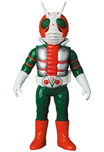 【完全未開封】仮面ライダーV3(ビニールマフラー版) 東映レトロソフビ 全高約240mm