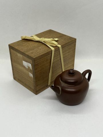 煎茶茶碗　時代物　紫泥　朱泥　急須　茶銚　後手急須　唐物　茶器　木箱