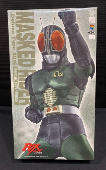 主要パーツ/外箱有 開封展示品 仮面ライダーBLACK RX メディコムトイ リアルアクションヒーローズ RAH DX ver.1.5 2016 デラックスタイプ