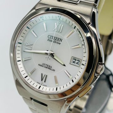 【80】【時計店閉店放出品】1円～ CITIZEN シチズン 電波時計 パーフェックス ATD53-2842 腕時計 ブランド 人気 タグ付き 未使用長期保管品