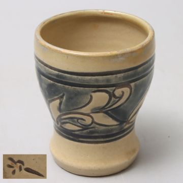 PM432. 人間国宝【金城次郎】壷屋焼 湯呑 / 沖縄琉球壺屋陶器陶芸やちむん