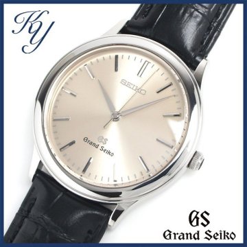 1円～ 3ヶ月保証付き 磨き済み 美品 本物 人気 Grand Seiko グランドセイコー 9581-7000 革ベルト メンズ 時計