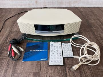 1円 BOSE ボーズ AWRCCC Music WAVE system 専用ガラス土台 ディスク リモコン コード類 付き セット 