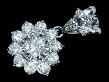OR16083T【1円～】新品【RK宝石】《Diamond》極上ダイヤモンド 総計1.01ct Pt900 高級ペンダントヘッド ネックレス ダイヤ フラワー