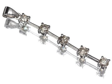 OZ16329T【1円～】新品【RK宝石】《DIAMOND》極上ブラウンダイヤモンド 5石 総計1.00ct K18WG 高級ペンダントヘッド ネックレス ダイヤ