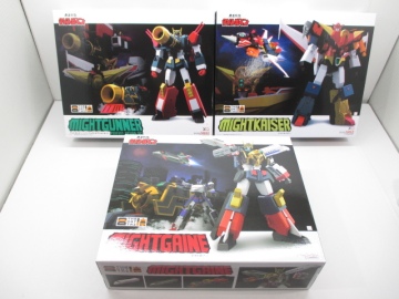 n51401-oe 未開封○3個セット グッスマ マイトガイン+マイトカイザー+マイトガンナー THE 合体 勇者特急マイトガイン [066-250806]