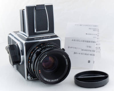 ★ 極上OH済　ハッセル Hasselblad 500C/M カメラボディ1986年製、A12マガジン1987年製、Carl Zeiss CF Planar プラナー80mm f2.8 1986年製