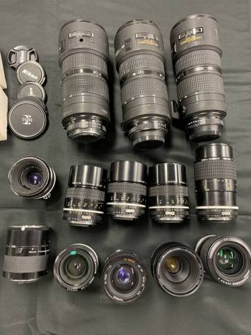 (N) 1円売り切り送料無料 NIKON AF NIKKOR 80-200mm 135mm 105mm 55mm 28mm 36-72mm SIGMA ニコン レンズ ジャンク まとめ