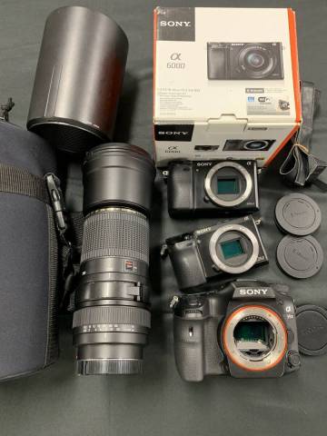 (T) 1円売り切り送料無料 SONY α99 II α6000 E 16-50mm TAMRON SP 200-500mm カメラ セット ソニー ジャンク まとめ
