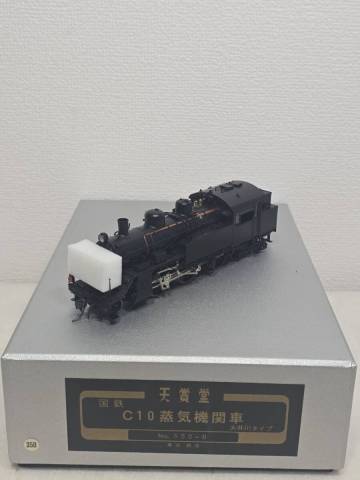 コレクター放出品　NO.97　天賞堂　HOゲージ　国鉄　C10　蒸気機関車　大井川タイプ　箱、説明書付属品付き