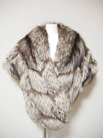 ■シルバーフォックス■ショール■43cmｘ156cm■