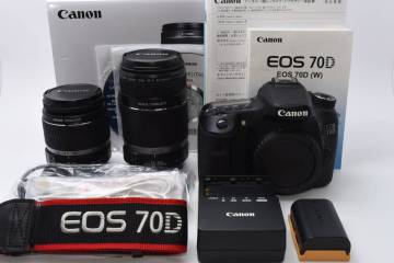★1円出品★ キャノン Canon EOS 70D ダブルレンズセット