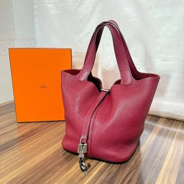 ★極美品 A刻印★HERMES エルメス ピコタンロックMM バッグ ハンドバッグ シルバー金具