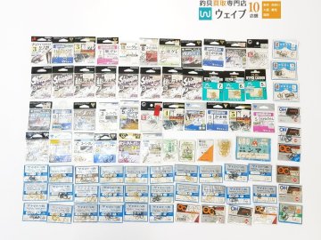 がまかつ がま磯 8号・口元尾長 9号、オーナー 刺牙 グレX・カットグレ 10号、グラン ジーク グレ尾長 他 ハリ 針 鈎 計80点以上